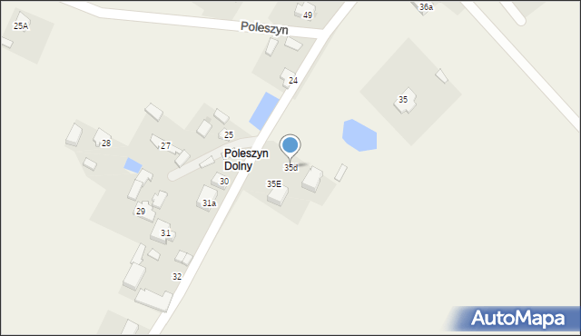 Poleszyn, Poleszyn, 35d, mapa Poleszyn