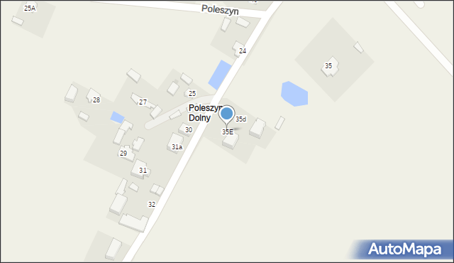 Poleszyn, Poleszyn, 35E, mapa Poleszyn