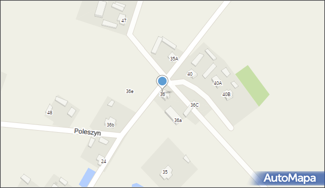 Poleszyn, Poleszyn, 36, mapa Poleszyn