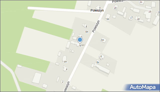 Poleszyn, Poleszyn, 5, mapa Poleszyn