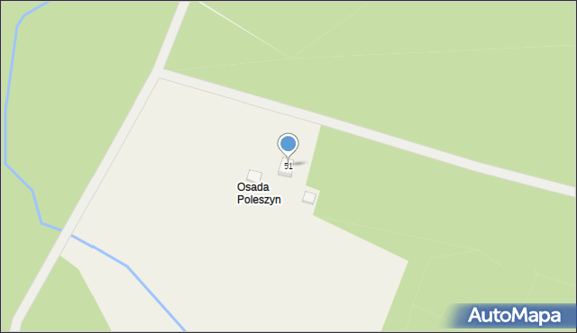 Poleszyn, Poleszyn, 51, mapa Poleszyn