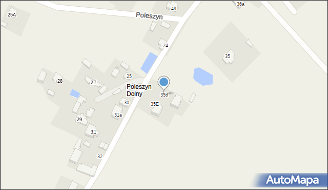 Poleszyn, Poleszyn, 53D, mapa Poleszyn