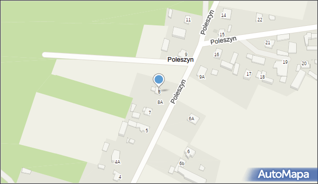 Poleszyn, Poleszyn, 8, mapa Poleszyn