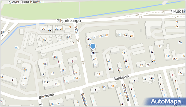 Police, Polskiego Czerwonego Krzyża, 2B, mapa Police