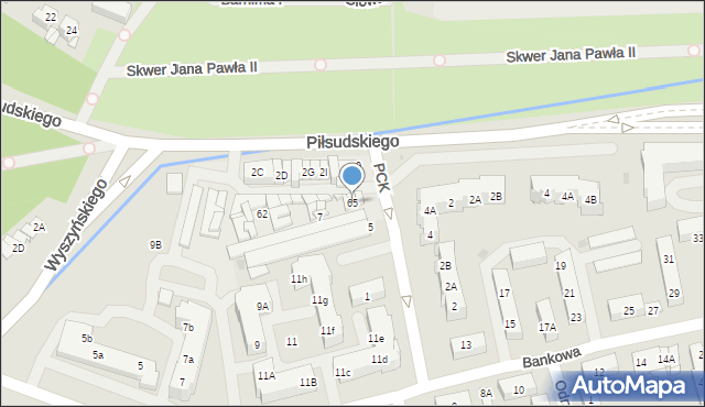 Police, Polskiego Czerwonego Krzyża, 65, mapa Police
