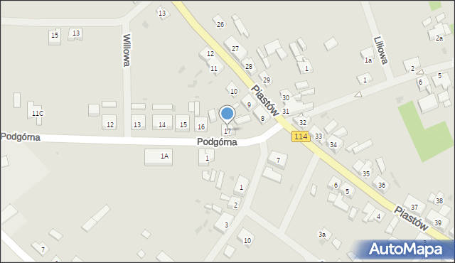 Police, Podgórna, 17, mapa Police