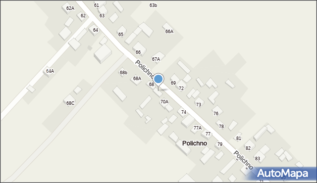 Polichno, Polichno, 70, mapa Polichno