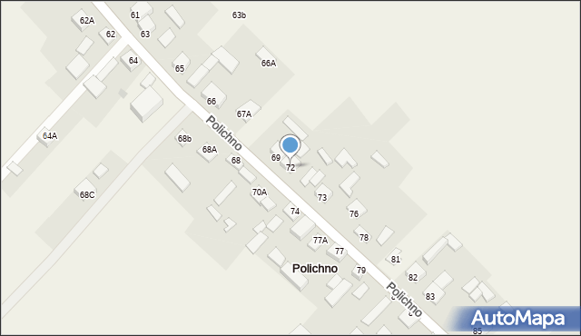 Polichno, Polichno, 72, mapa Polichno