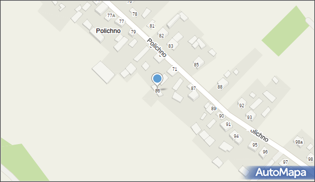 Polichno, Polichno, 86, mapa Polichno