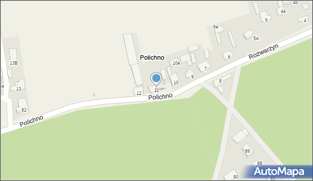 Polichno, Polichno, 11, mapa Polichno