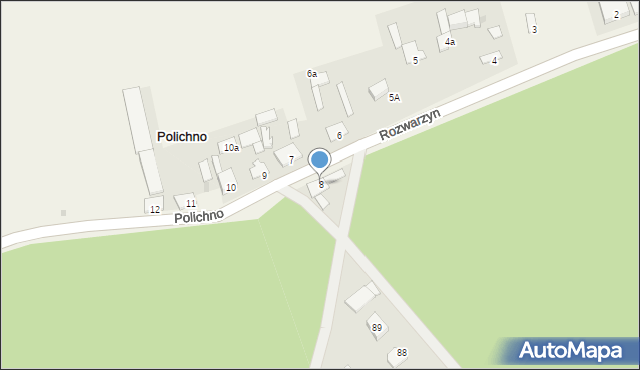 Polichno, Polichno, 8, mapa Polichno