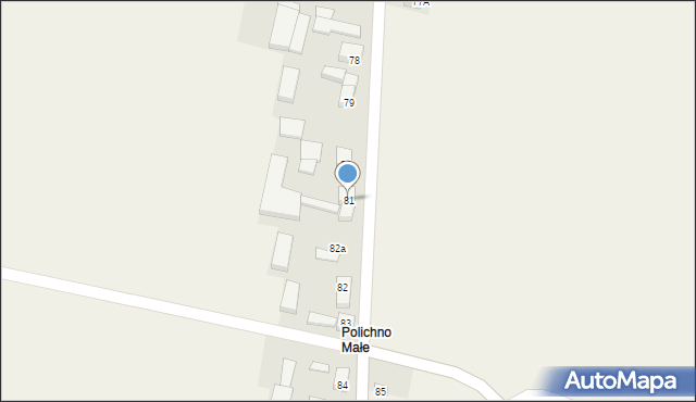 Polichno, Polichno, 81, mapa Polichno