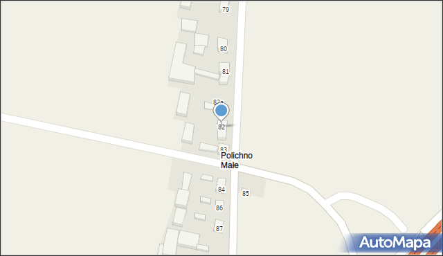 Polichno, Polichno, 82, mapa Polichno