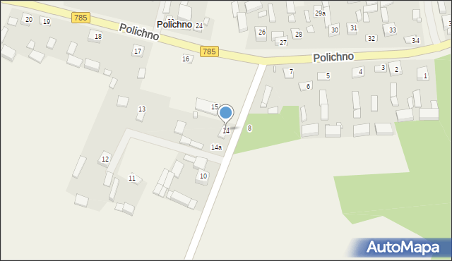 Polichno, Polichno, 14, mapa Polichno