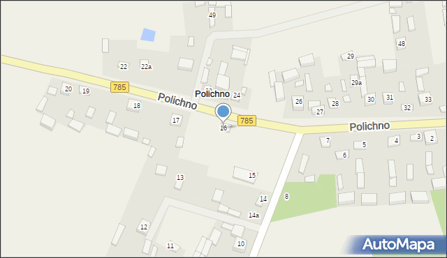 Polichno, Polichno, 16, mapa Polichno