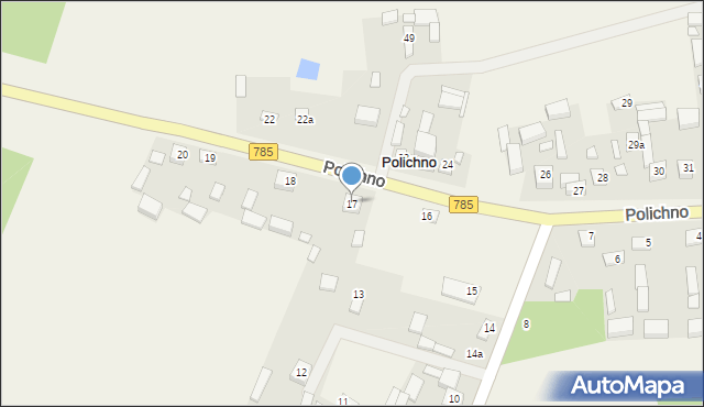 Polichno, Polichno, 17, mapa Polichno