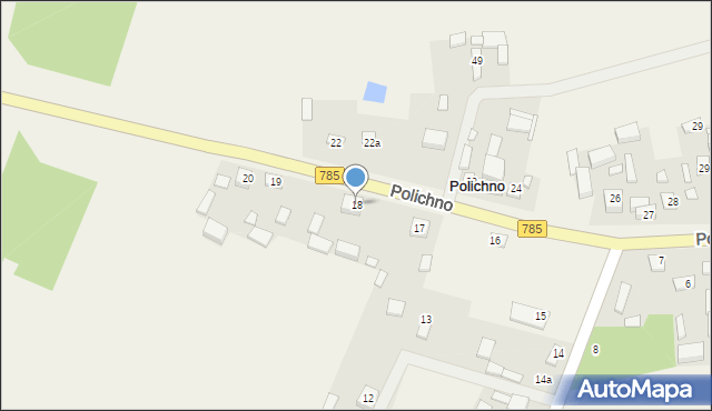 Polichno, Polichno, 18, mapa Polichno