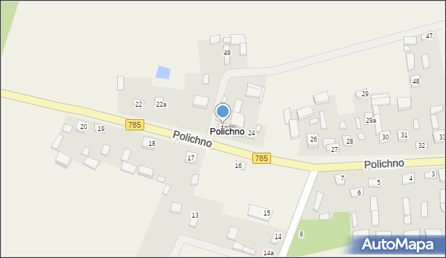 Polichno, Polichno, 23, mapa Polichno