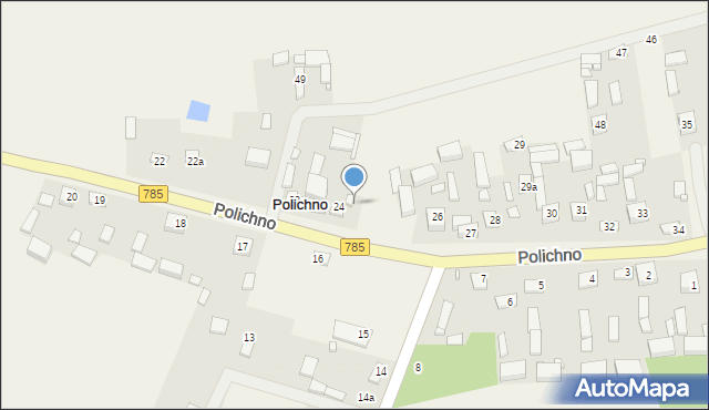 Polichno, Polichno, 25, mapa Polichno