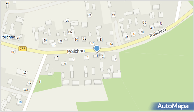 Polichno, Polichno, 3, mapa Polichno