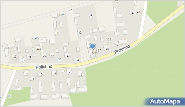 Polichno, Polichno, 36, mapa Polichno