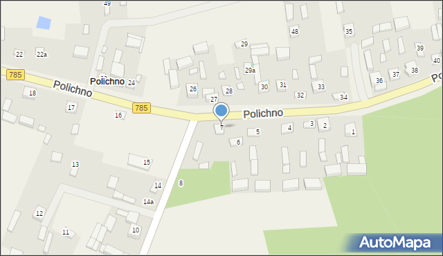 Polichno, Polichno, 7, mapa Polichno