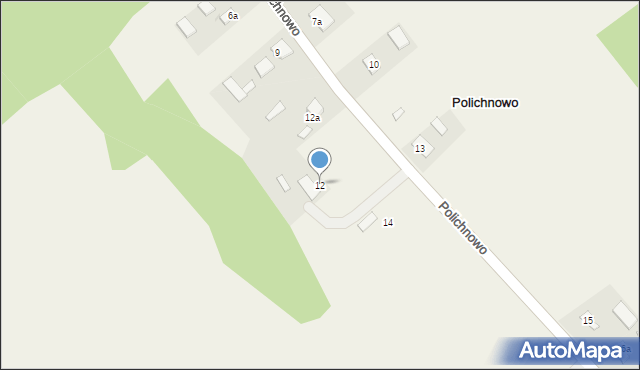 Polichnowo, Polichnowo, 12, mapa Polichnowo