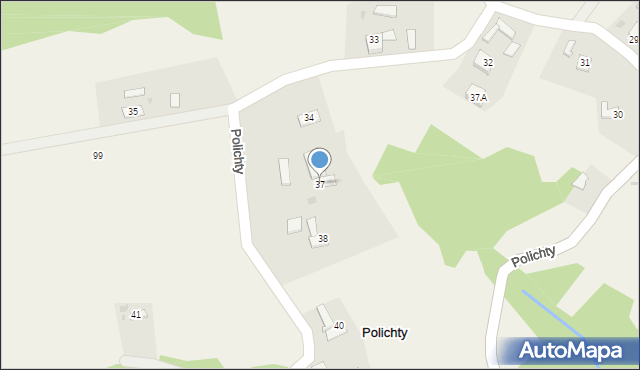 Polichty, Polichty, 37, mapa Polichty