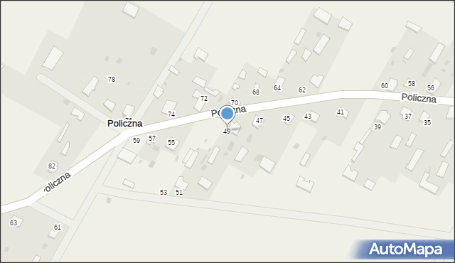 Policzna, Policzna, 49, mapa Policzna
