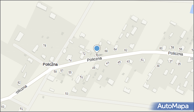 Policzna, Policzna, 70, mapa Policzna