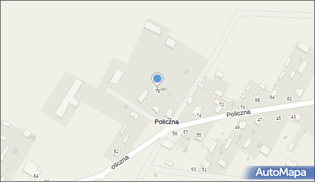 Policzna, Policzna, 78, mapa Policzna