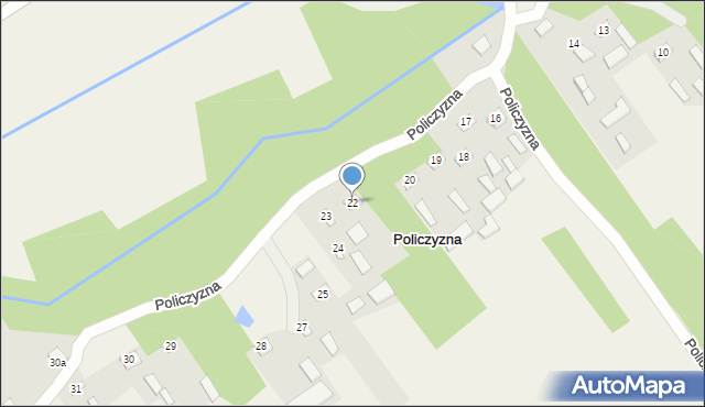 Policzyzna, Policzyzna, 22, mapa Policzyzna