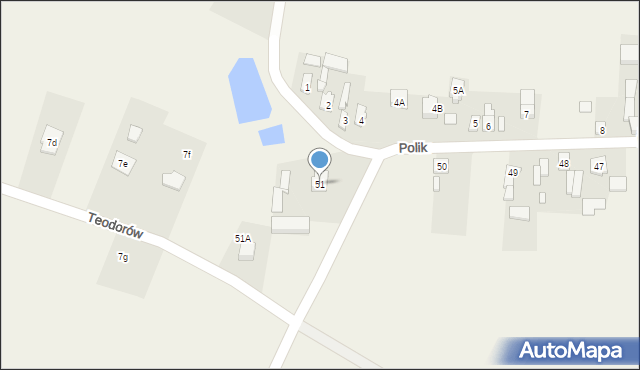 Polik, Polik, 51, mapa Polik