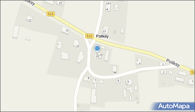 Poliksy, Poliksy, 11, mapa Poliksy