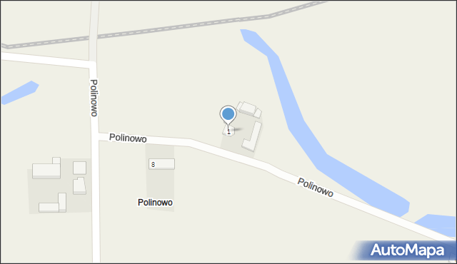 Polinowo, Polinowo, 1, mapa Polinowo