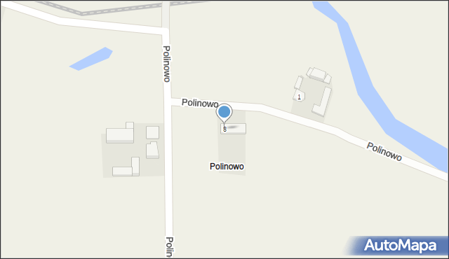 Polinowo, Polinowo, 8, mapa Polinowo