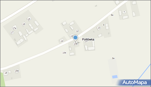 Politówka, Politówka, 13a, mapa Politówka