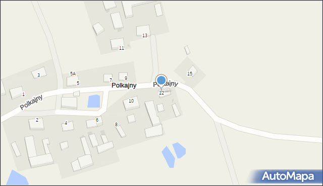 Polkajny, Polkajny, 12, mapa Polkajny