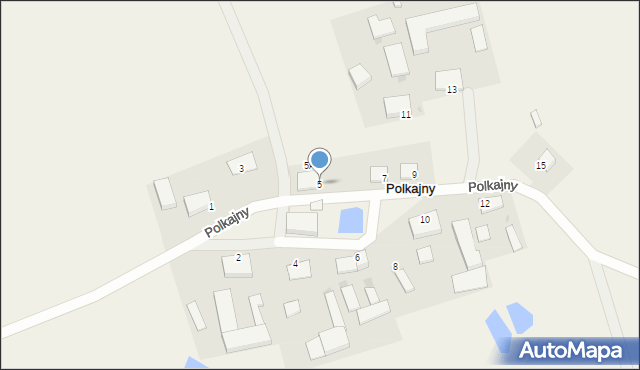 Polkajny, Polkajny, 5, mapa Polkajny