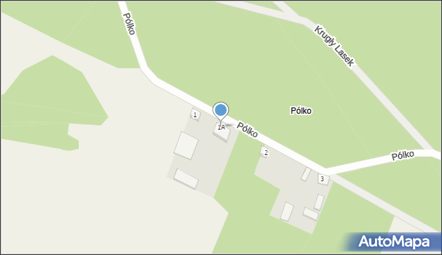 Pólko, Pólko, 1A, mapa Pólko