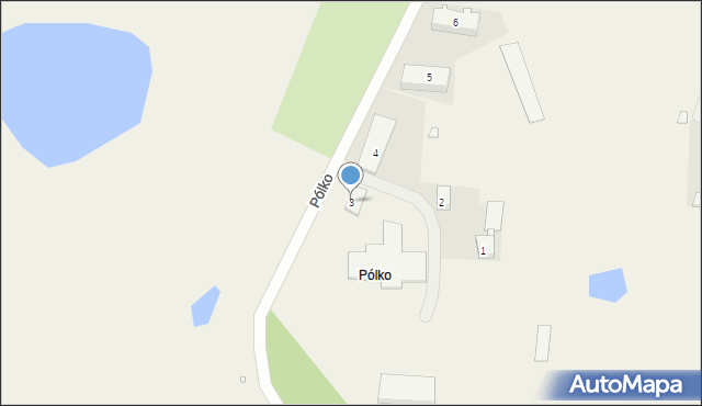 Pólko, Pólko, 3, mapa Pólko