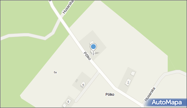 Pólko, Pólko, 1, mapa Pólko