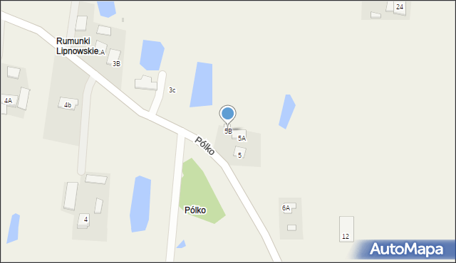 Pólko, Pólko, 5B, mapa Pólko