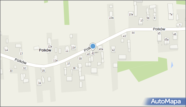 Polków, Polków, 41, mapa Polków