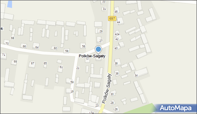 Polków-Sagały, Polków-Sagały, 25, mapa Polków-Sagały