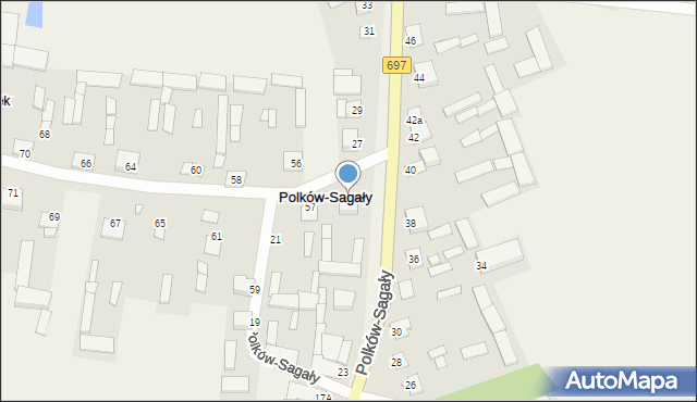 Polków-Sagały, Polków-Sagały, 25, mapa Polków-Sagały