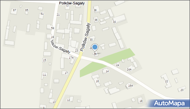 Polków-Sagały, Polków-Sagały, 26, mapa Polków-Sagały