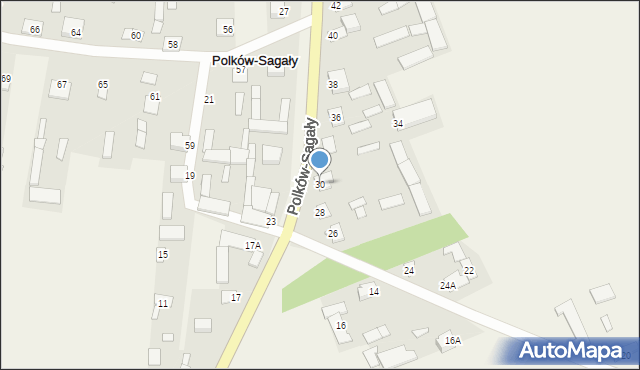 Polków-Sagały, Polków-Sagały, 30, mapa Polków-Sagały