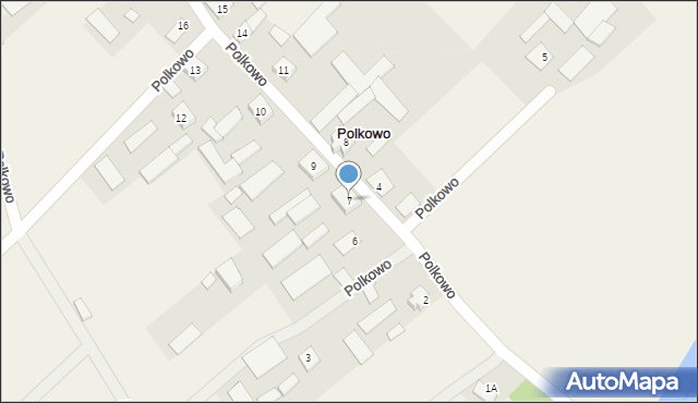 Polkowo, Polkowo, 7, mapa Polkowo