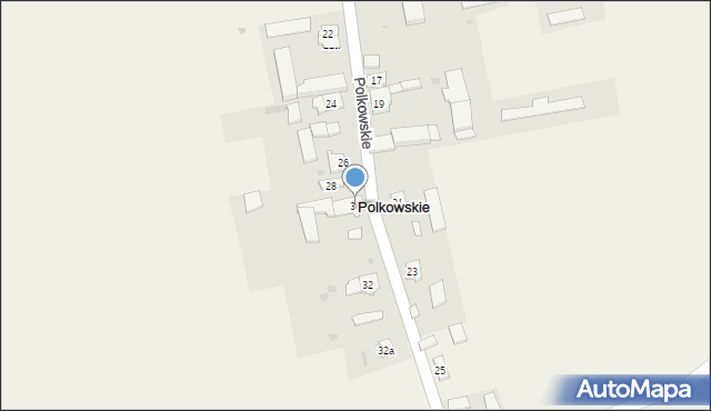 Polkowskie, Polkowskie, 30, mapa Polkowskie